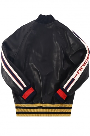 Leather bomber jacket, zdjęcie 2 Leather bomber jacket od Gucci Kids